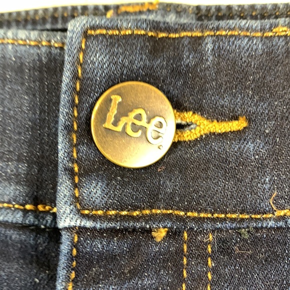 Lee Plus Denim Jeans Pants Blue Straight Leg Mid Rise Flex Motion 22W Me… - Picture 4 of 14